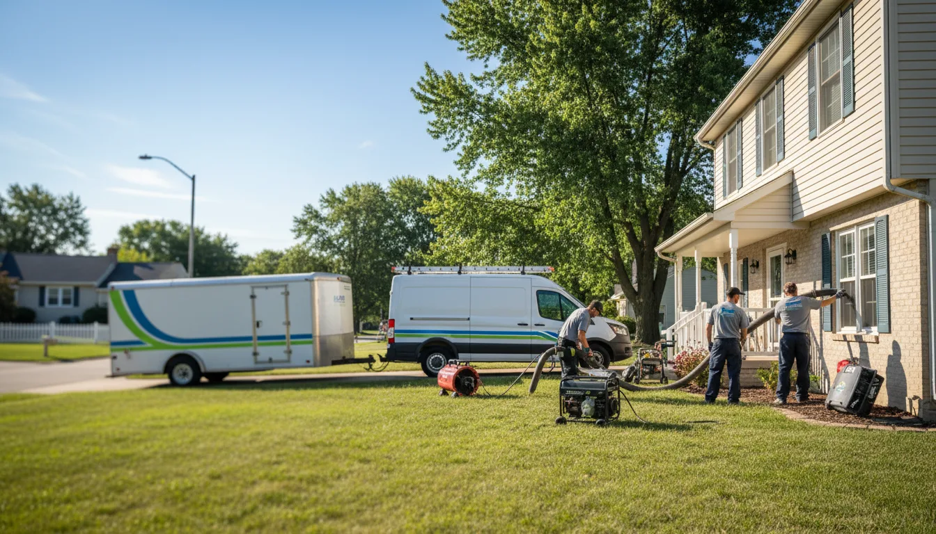 Flooded Basement Restoration And Cleanup With Repair in Grandview, MO near me
